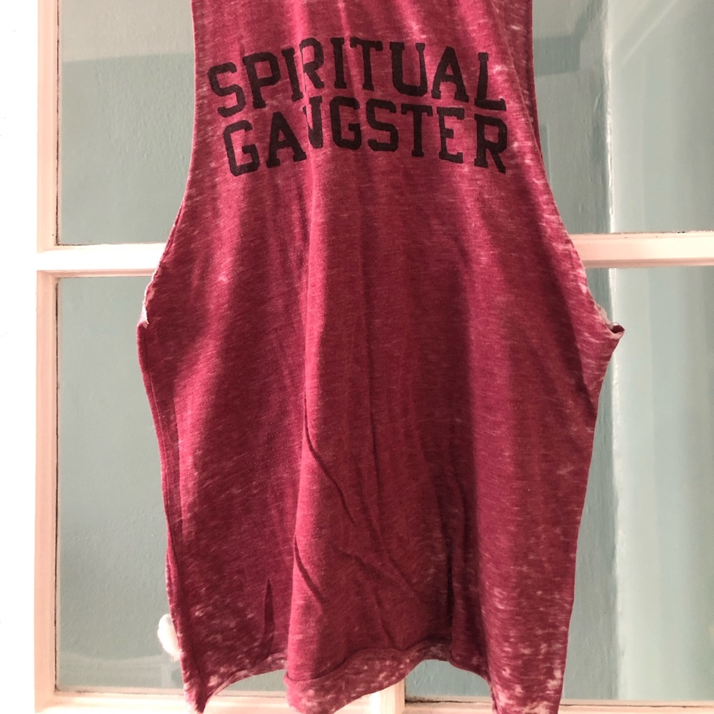 Spiritual gangster medium tank top.